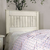 Rockwall Headboard Model Am7971Wh-Queen Headboard By Furniture Of America